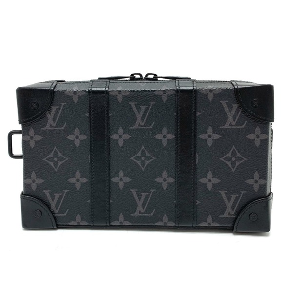 Louis Vuitton Monogram Eclipse Soft Trunk Wallet Bag Pochette Black - Picture 2 of 9